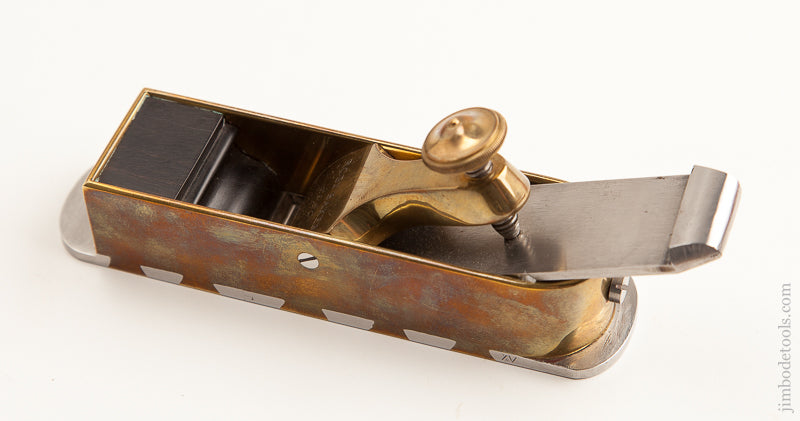 BEAUTIFUL Brass and Steel 1 3/4 x 7 1/8 inch Mitre Plane by ROBT BAKER 1980 - 73711U