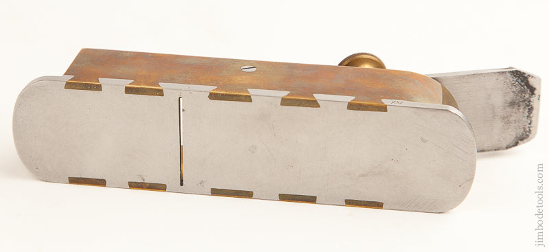 BEAUTIFUL Brass and Steel 1 3/4 x 7 1/8 inch Mitre Plane by ROBT BAKER 1980 - 73711U