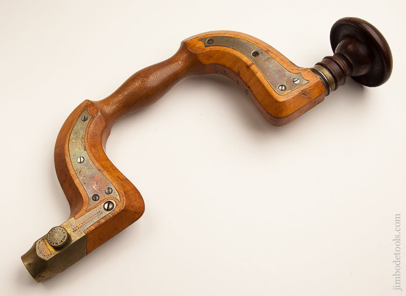 Lovely ROBt MARPLES SHEFFIELD Beech Plated Brace - 73751