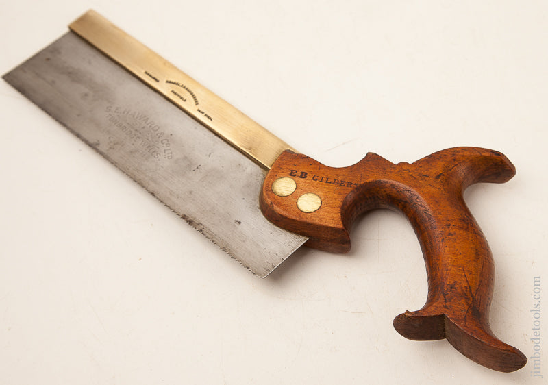 Dual Marked 18 point 8 inch Rip DRABBLE & SANDERSON Brass Back Dovetail Saw - 73761