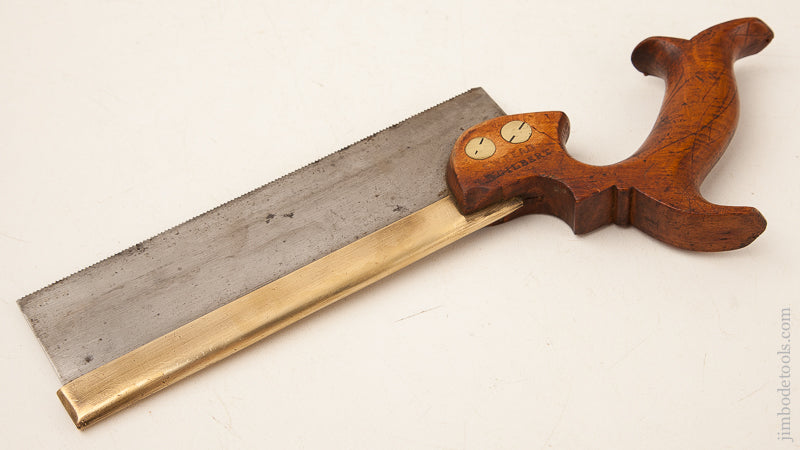 Dual Marked 18 point 8 inch Rip DRABBLE & SANDERSON Brass Back Dovetail Saw - 73761