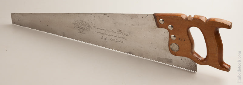MINT 5 1/2 point 26 inch Rip ATKINS No. 54 Hand Saw - 73835
