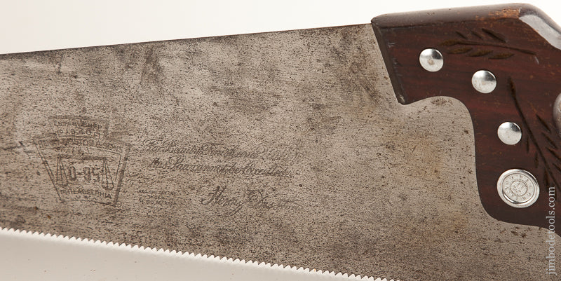 8 point 26 inch Rosewood Handled Crosscut DISSTON D95 Hand Saw - 73854