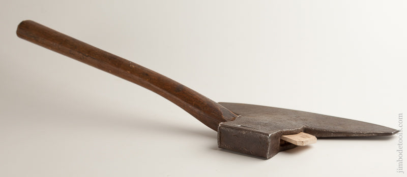 Rare! A. AKINS Single Bevel Offset Broad Axe -- 73934R