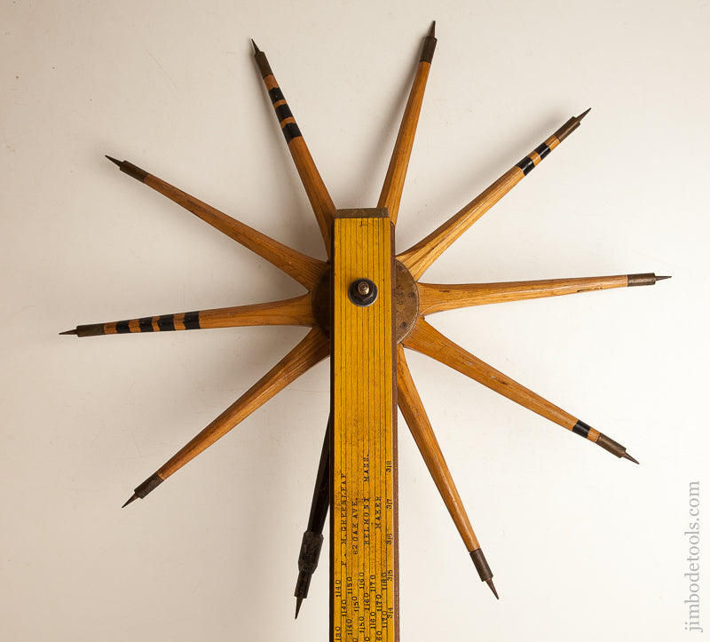 FABULOUS Dead Mint! FLOSSIE GREENLEAF Log Caliper with Signed Grover Wheel! - 74000U