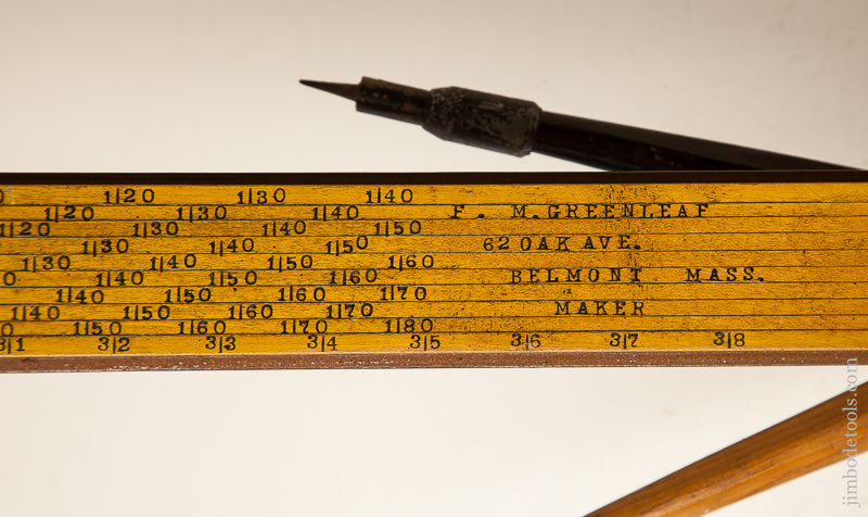 FABULOUS Dead Mint! FLOSSIE GREENLEAF Log Caliper with Signed Grover Wheel! - 74000U