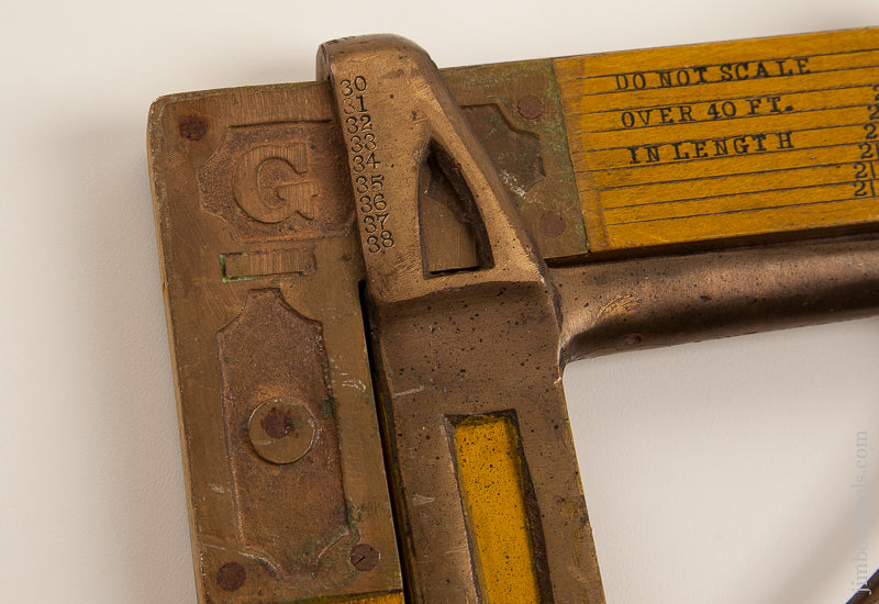 FABULOUS Dead Mint! FLOSSIE GREENLEAF Log Caliper with Signed Grover Wheel! - 74000U