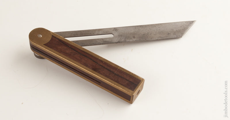 Rare & Fine! GOODELL PRATT 8 inch Rosewood and Brass Bevel - 74023