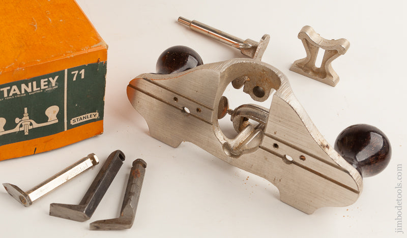 STANLEY No. 71 Router Plane 100% COMPLETE in Original Box - 74054