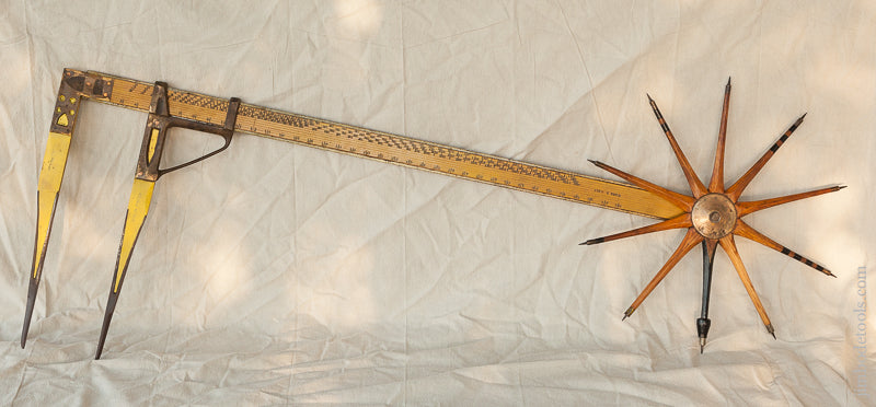 Fantastic Wm. GREENLEAF Walking Wheel Log Caliper GROVER Wheel        74068 - 74068