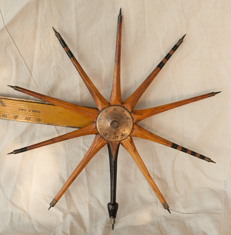 Fantastic Wm. GREENLEAF Walking Wheel Log Caliper GROVER Wheel        74068 - 74068