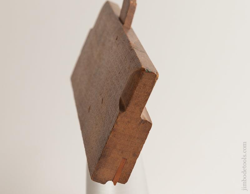 RARE Left-handed 1/4 inch Side Bead Molding Plane by A&E BALDWIN NEW YORK circa 1830-41 FINE - 74100