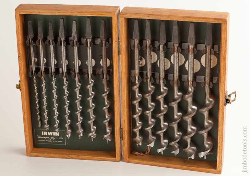 Complete Set of IRWIN Auger Bits in Original Box - 74113