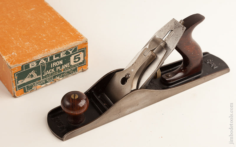 STANLEY No. 5 Jack Plane MINTY in Original Box Type 11 circa 1910-18 - 74187