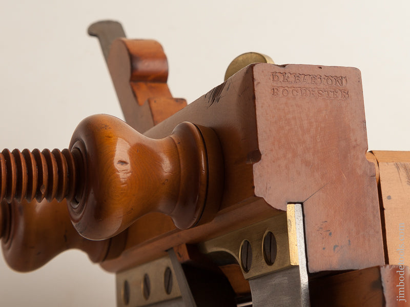 All Boxwood Plow Plane by D.R. BARTON ROCHESTER N.Y. circa 1832-74 EXTRA FINE! - 74209