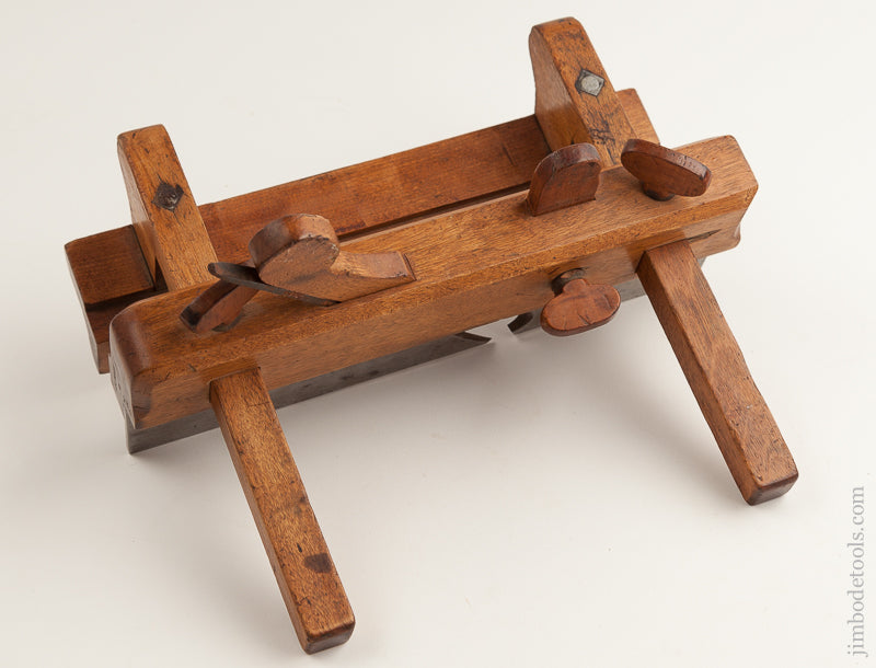EXTRA FINE Yellow Birch Plow Plane by I:LINDENBERGER circa 1785-1817 - 74226U