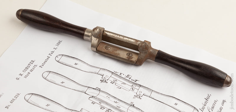 Extra Fine CONOVER February 2, 1892 Patent MILLERS FALLS Spoke Shave - 74502
