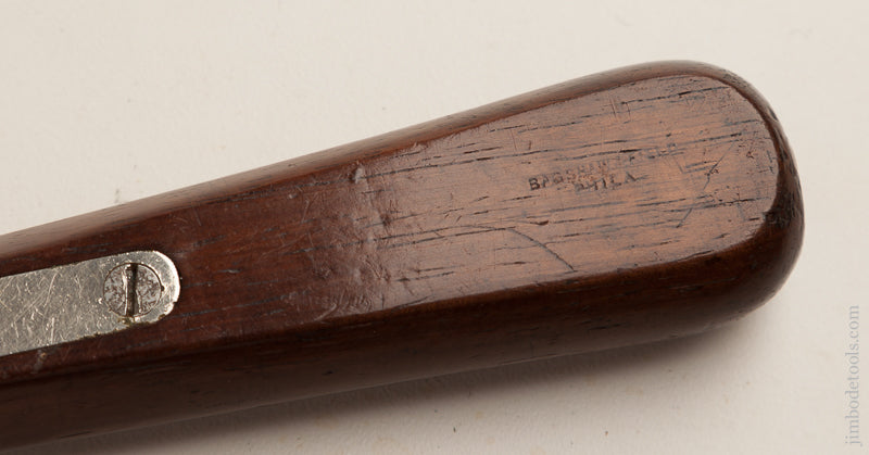 Fine 5 1/2 inch Rosewood and Nickel Plated Brass Tool Handle with Nine Tools by BAGSHAW & FIELD PHILA. -- 74504