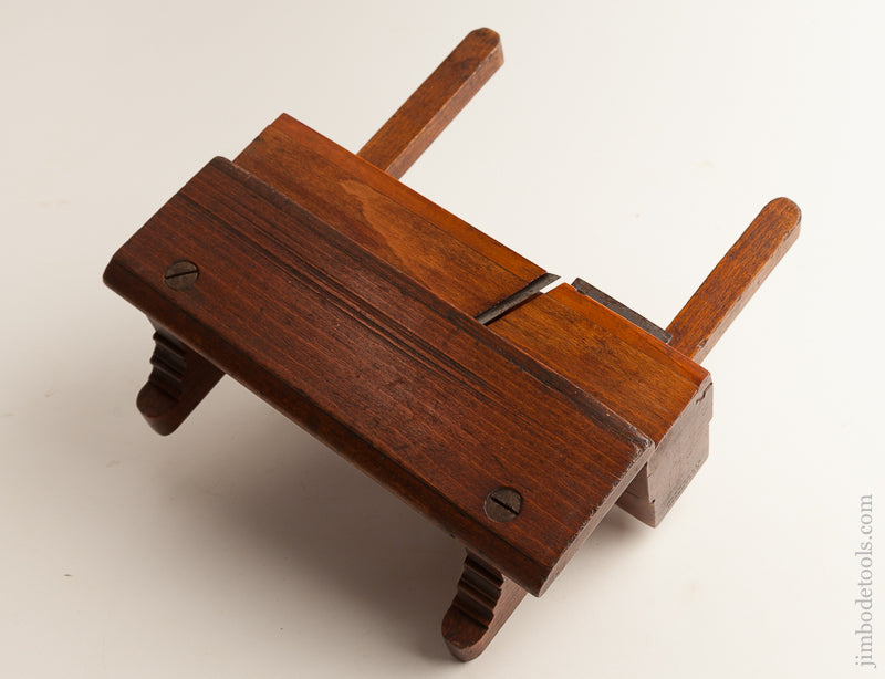 Rare & Fine! Screw Lock Moving Filletster Plane by D.P. SANBORN LITTLETON NH circa 1840-71 CRISP & FINE - 74534