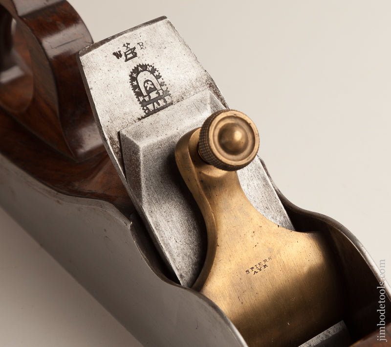 Rare & Fine! 24 1/2 inch SPIERS No. 2 Jointer Plane in Dovetailed Steel with Stunning Walnut Infill - 74627U