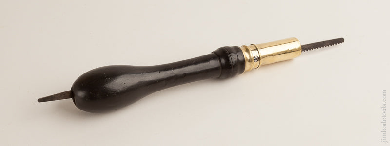Ebony and Brass Pad Saw - 74675