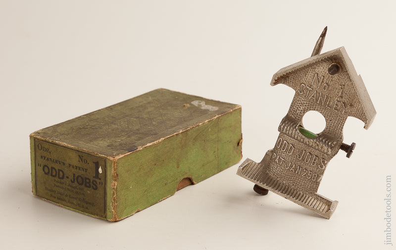 DEAD MINT! Patented STANLEY No. 1 ODD JOBS in Early Green Box circa 1888-1904 - 74718R