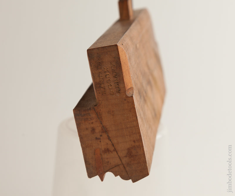 1 1/2 inch Wide Bilection Molding Plane by RANDALL & COOK ALBANY NY circa 1835-50 DEAD MINT - 74753U