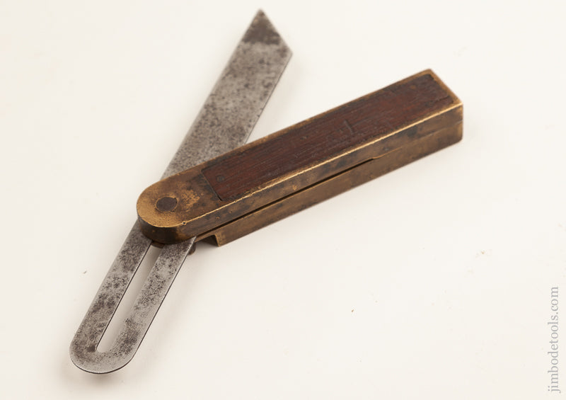 8 inch Rosewood and Brass HOWARD'S 1867 PATENT Bevel and Level by STAR TOOL CO. MIDDLETOWN CT.    74854R - 74854R