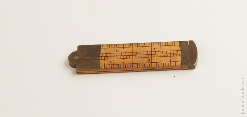 STANLEY No. 36 Boxwood and Brass Six inch Folding Caliper Rule FINE - 75043