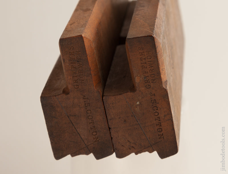 Scarce GRIFFITHS NORWICH Pair of First & Second Cut Sash Planes circa 1803-1958      75045 - 75045