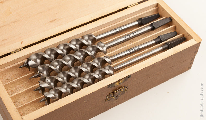 Complete Set of 13 RUSSELL JENNINGS Auger Bits in Original 3 Tiered Box and Shipping Box    75078 - 75078