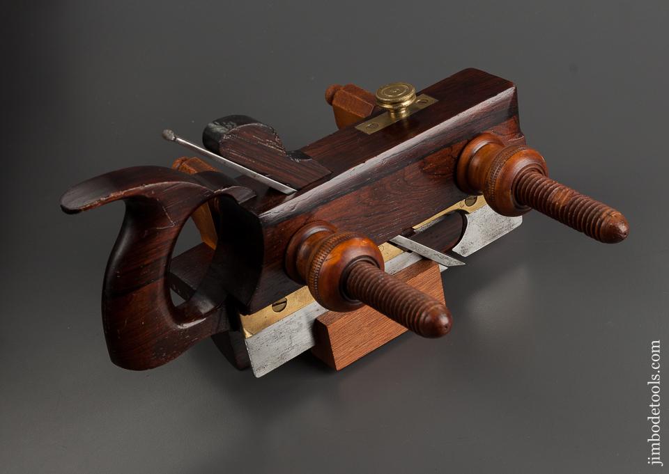 AUBURN TOOL CO Rosewood and Boxwood Plow Plane circa 1864-93 EXTRA FINE - 75248