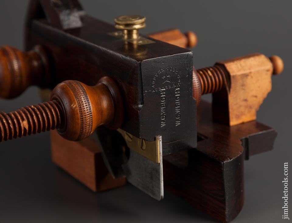 AUBURN TOOL CO Rosewood and Boxwood Plow Plane circa 1864-93 EXTRA FINE - 75248