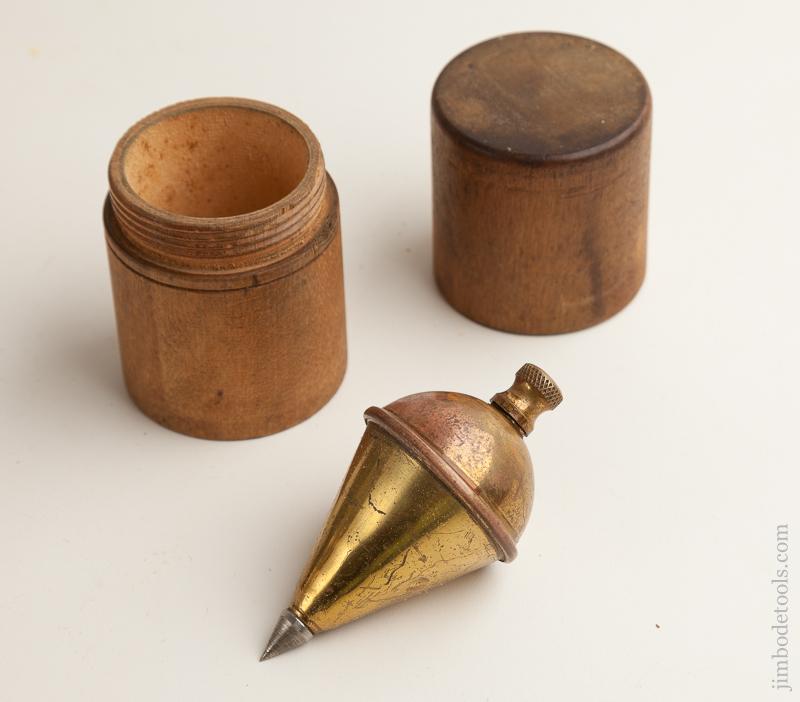 CONVERSE April 25, 1905 Patent TOWER & LYON Four inch Plumb Bob MINT in Original Case - 75251