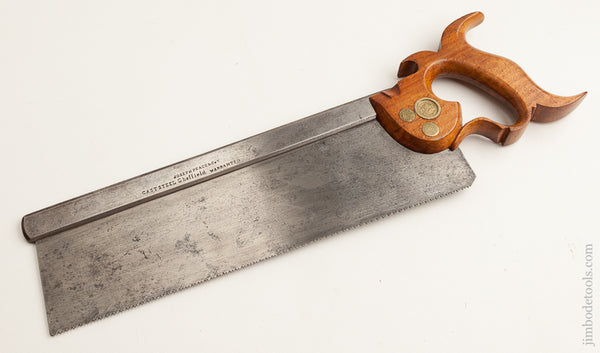 JOSEPH PEACE & CO SHEFFIELD 13 point 12 inch Crosscut Back Saw circa 1849-1921 EXTRA FINE - 75265