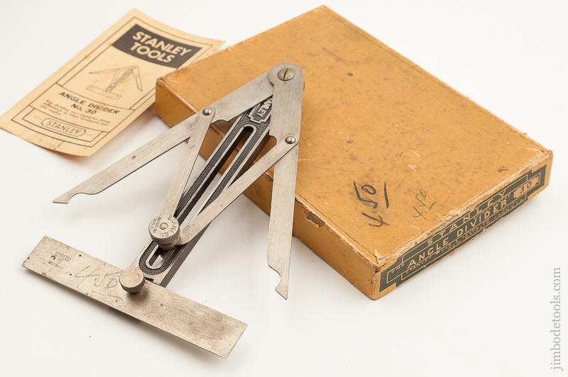 STANLEY No. 30 Angle Divider in Original Box with Instructions SWEETHEART - 75286