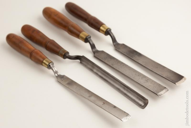 Four BUCK BROS. Crank Neck Gouges - 75826