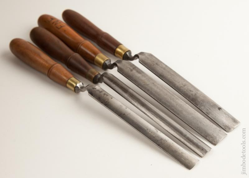 Four BUCK BROS. Crank Neck Gouges - 75826