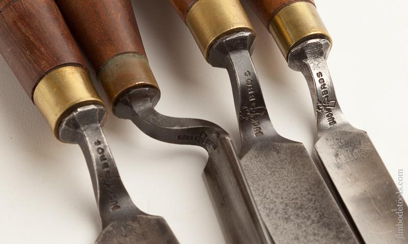 Four BUCK BROS. Crank Neck Gouges - 75826