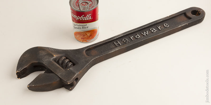 Old Resin Cast 20 inch Wrench Hardware Store Sign     75343 - 75343