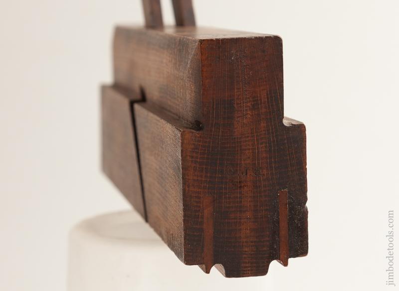 Rare! J. KELLOGG AMHERST MS Double Iron Left & Right Side Bead Plane  circa 1835-67 FINE - 75345
