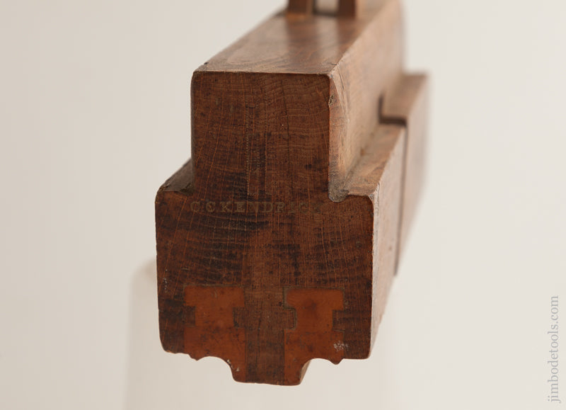 J. KELLOGG Double Iron Right & Left Side Bead Molding Plane 1/2 inch Size circa 1835-67 Amherst, MA FINE     75381 - 75381