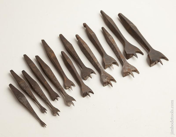 Comprehensive Set of 13 Center Bits for Bit Brace - 75425