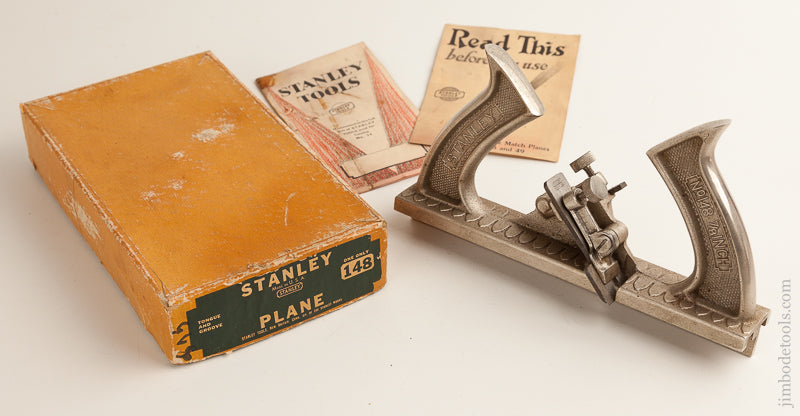 STANLEY No. 148 Match Plane Near Mint in its Original Box with Instructions      75455R - 75455R