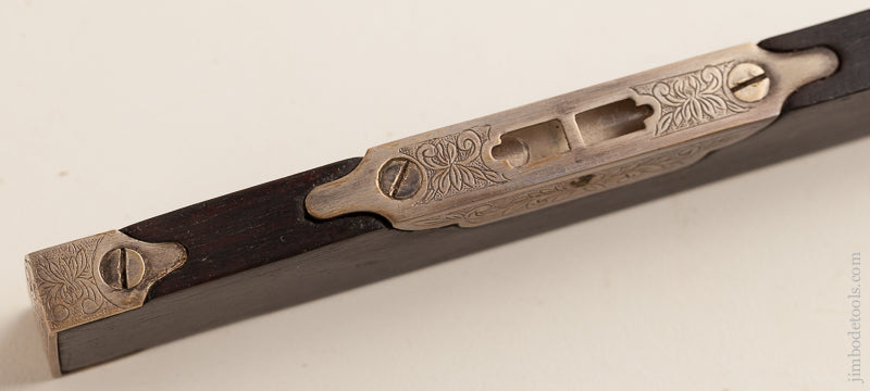 Exquisite Ebony and Silver Engraved  Level - 75465U