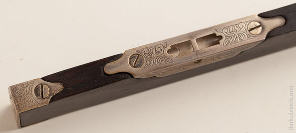 Exquisite Ebony and Silver Engraved  Level - 75465U