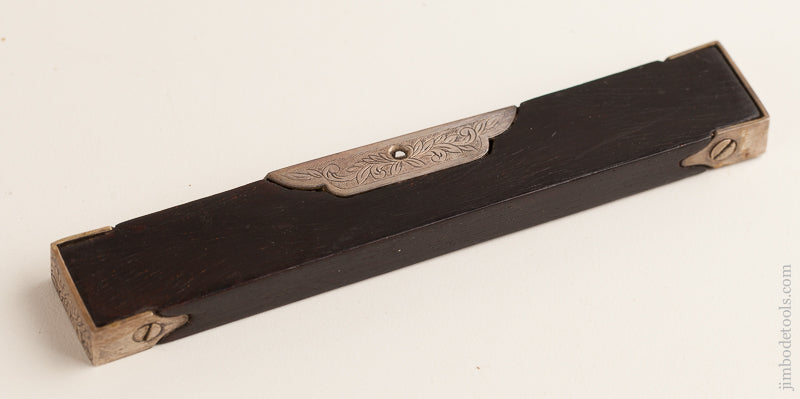 Exquisite Ebony and Silver Engraved  Level - 75465U