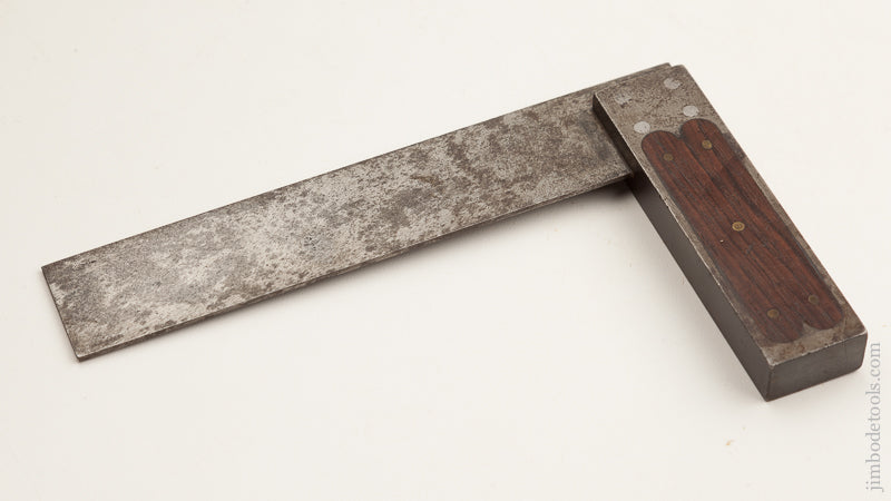 Rare! ST. JOHNSBURY Six inch Rosewood Try Square * 75498