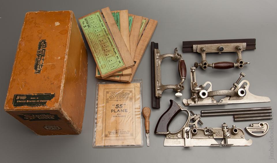 STANLEY No. 55 Combination Plane 100% COMPLETE in Original Box - 75553