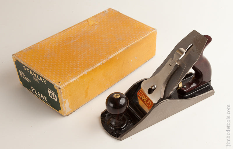 100% Complete STANLEY No. 4 1/2 Smooth Plane Type 16 circa 1933-47 NEARLY DEAD MINT! In Original Box = 75574